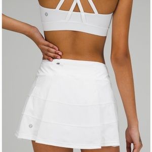 Lululemon Pace Rival Skirt Skort 4-Way Stretch White Sz 14 Tall